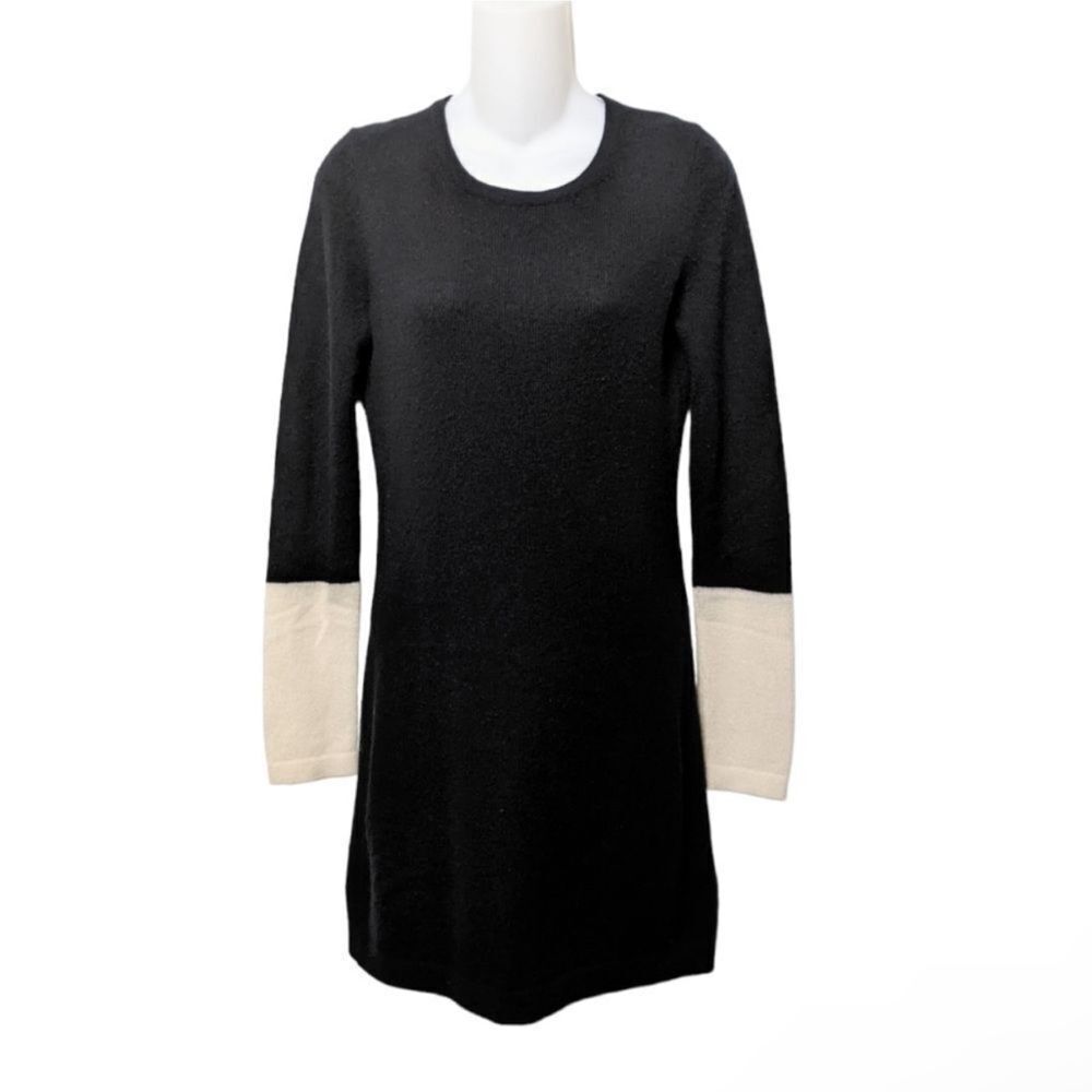 Theory Jiya Cc Lofty Cashmere Colorblock Dress M - image 1